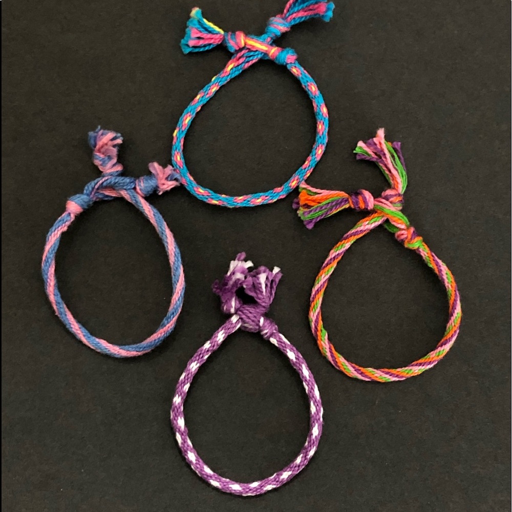 Friendship bracelets handcrafted.
